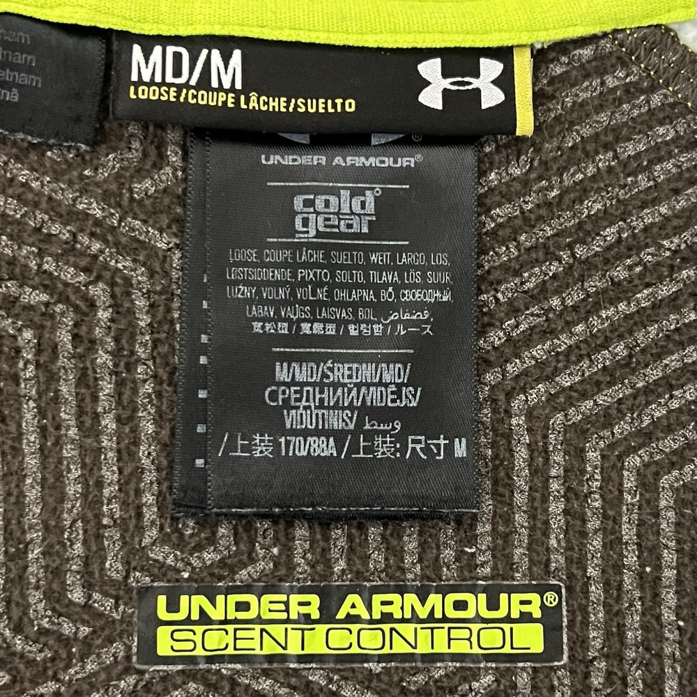 Under Armour‎ Scent Control Camouflage Realtree Jacket Coldgear Mens Medium - Picture 13 of 16